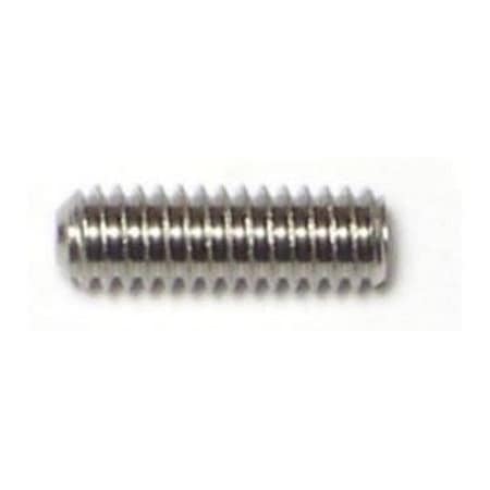 Midwest Fastener #8-32 x 1/2" 18-8 Stainless Steel Coarse Thread Hex Socket Headless Set Screws 20PK 75006